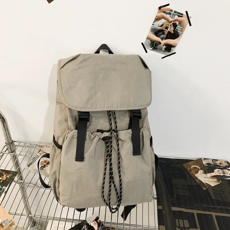 Yalu Nylon Backpack Unisex Multicolor-7