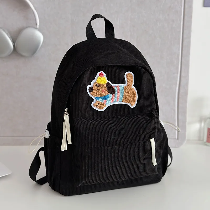 Yalu Corduroy Backpack Unisex Multicolor-8