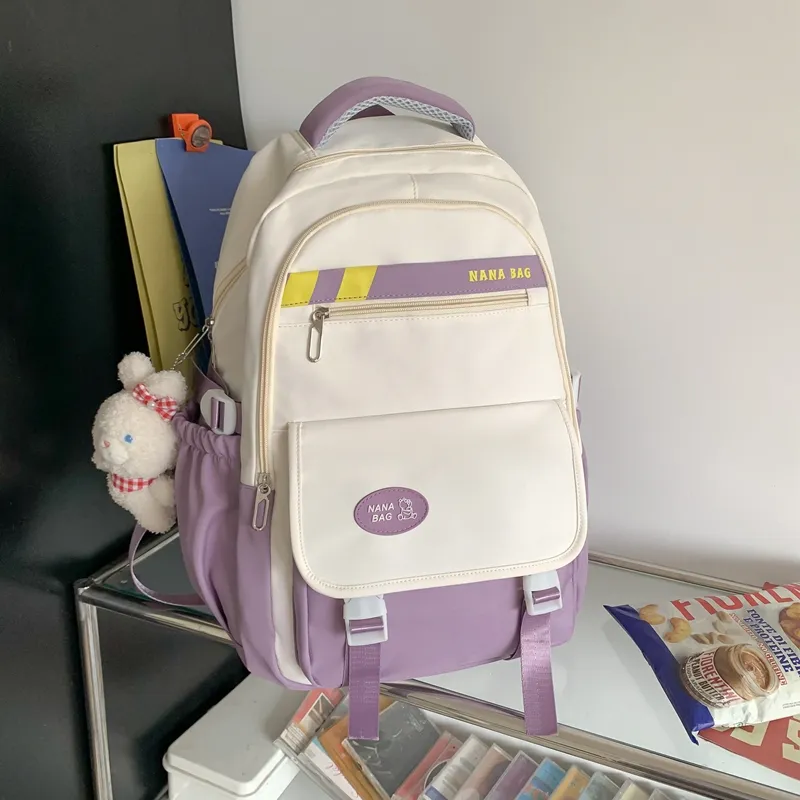 Yalu Nylon Backpack Unisex Multicolor-8