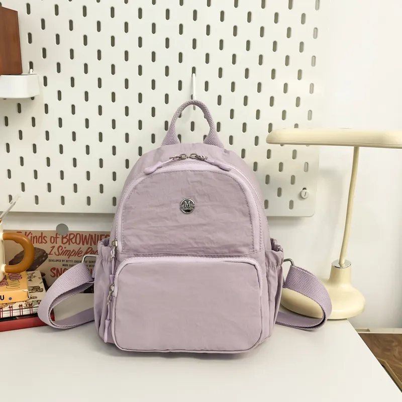 Yalu Nylon Backpack Regular Unisex Multicolor-3