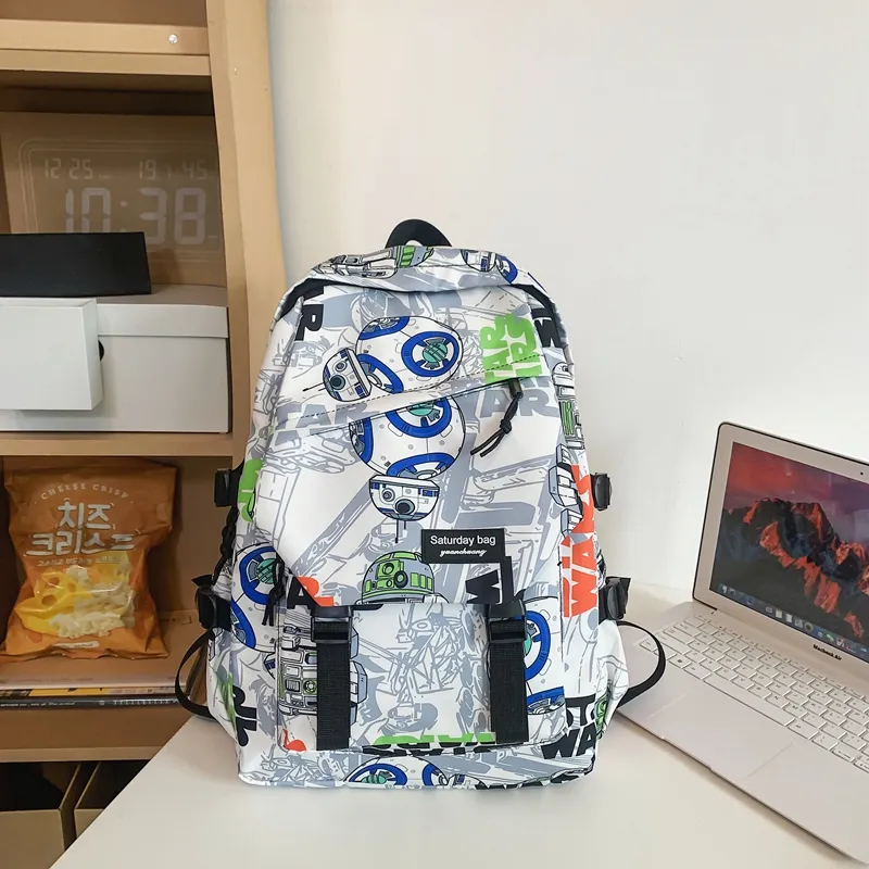 Yalu Nylon Backpack Unisex Multicolor-7