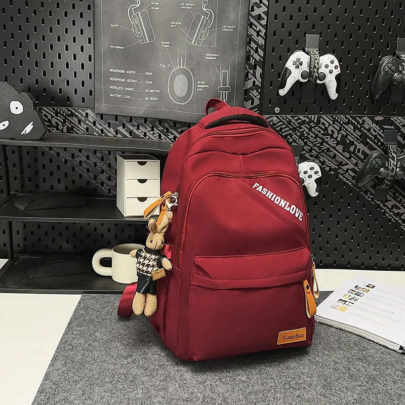 Yalu Nylon Backpack Regular Unisex Multicolor-14