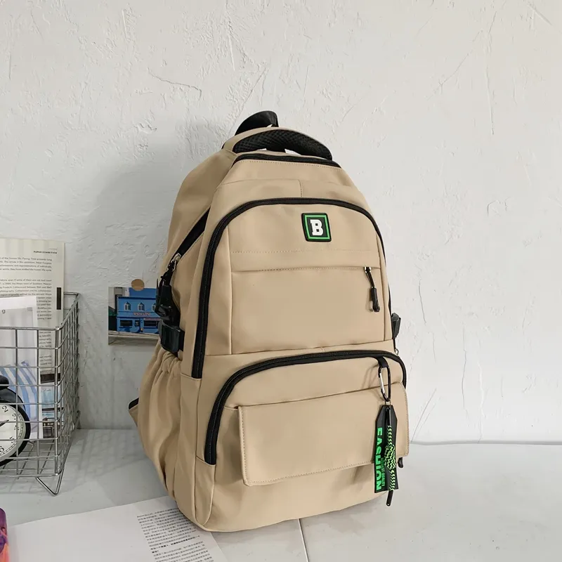 Yalu Nylon Backpack Unisex Multicolor-13
