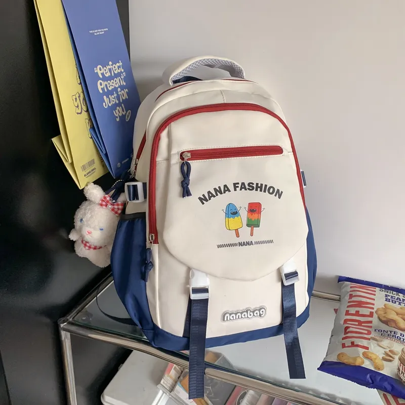 Yalu Nylon Backpack Unisex Multicolor-13