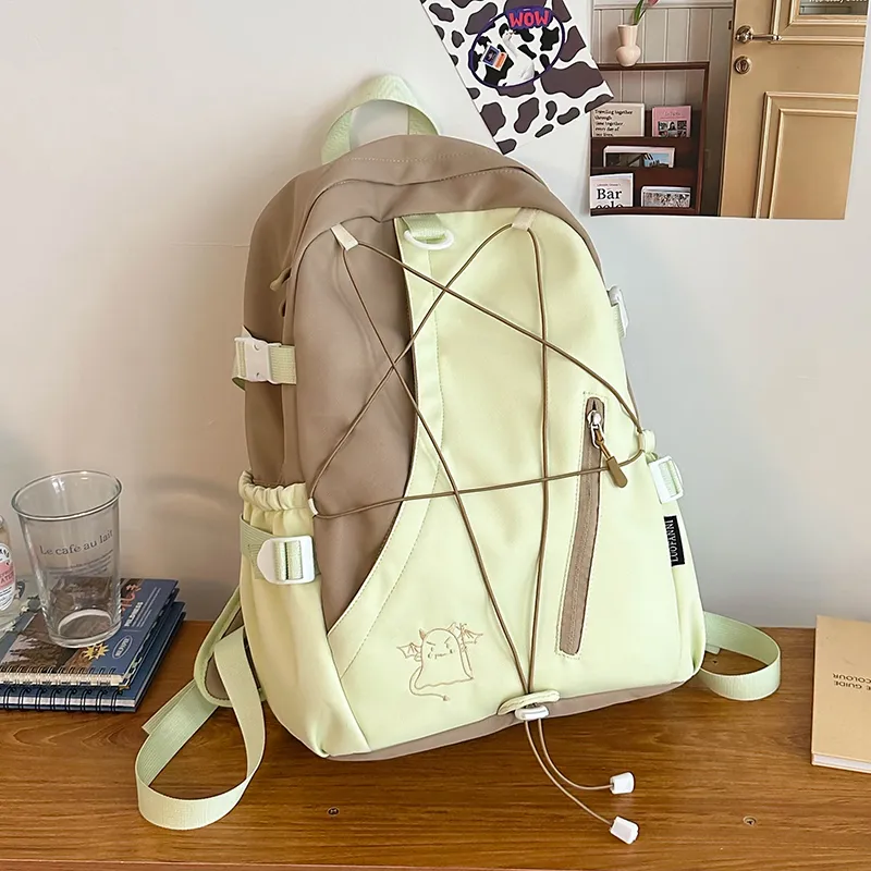 Yalu Nylon Backpack Unisex Multicolor-5