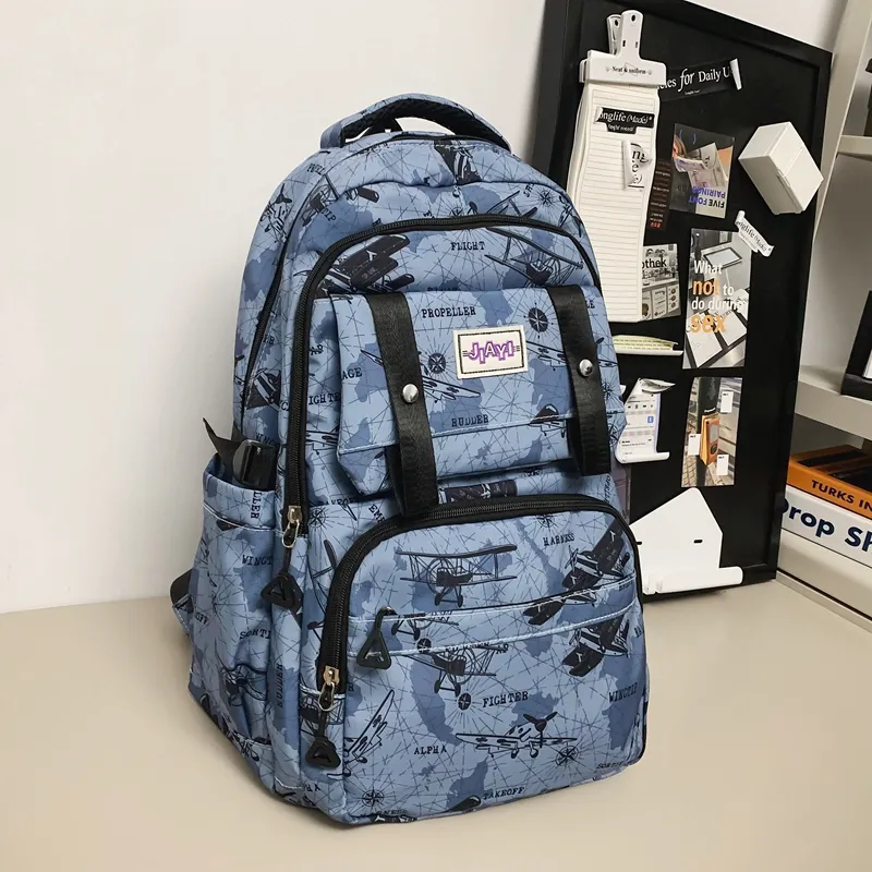 Yalu Nylon Backpack Unisex Multicolor-1