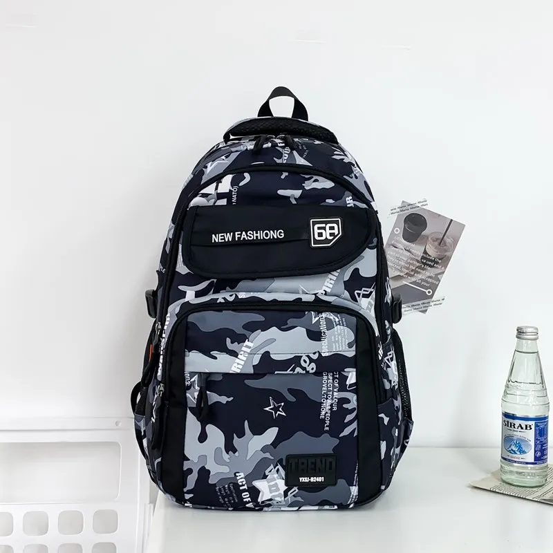 Yalu Nylon Backpack Unisex Multicolor-1