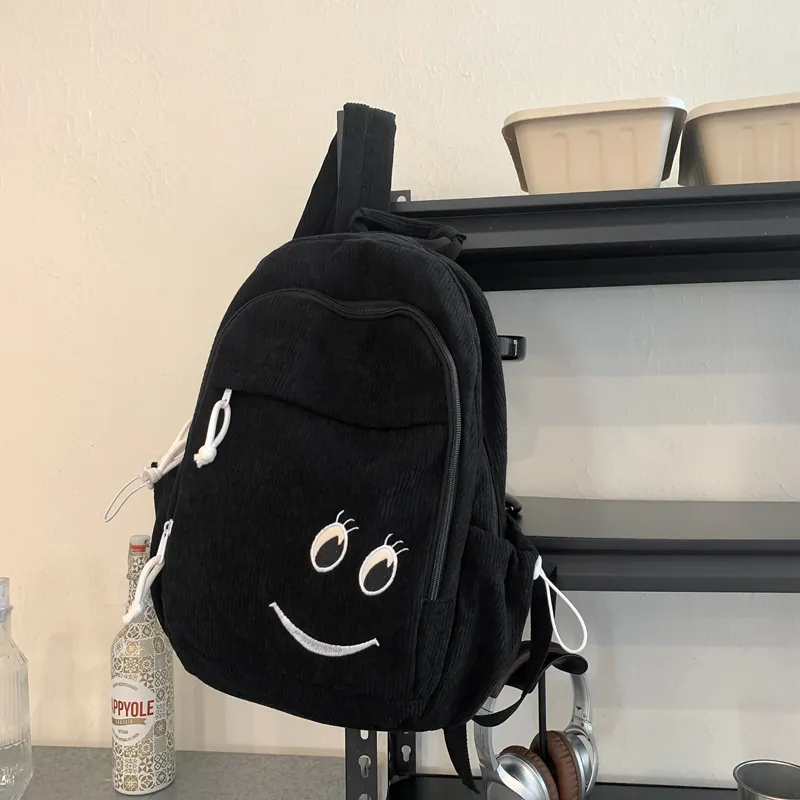 Yalu Corduroy Backpack Unisex Multicolor-1