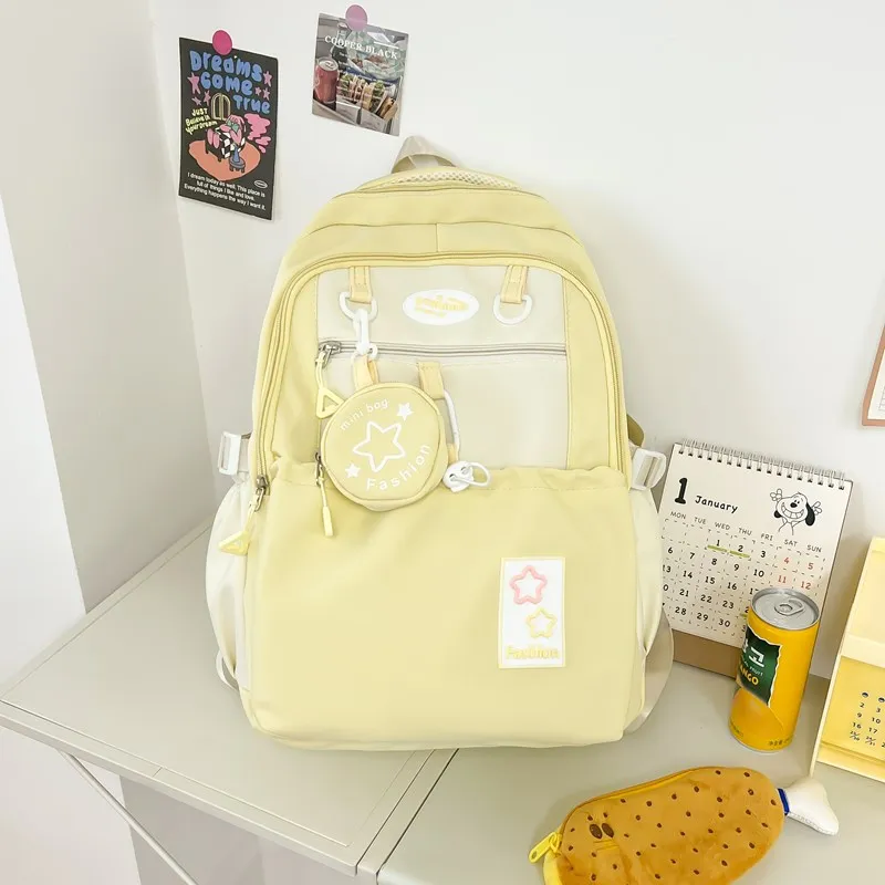 Yalu Nylon Backpack Unisex Multicolor-11