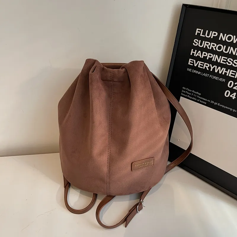 Yalu Suede Backpack Women's Multicolor-8