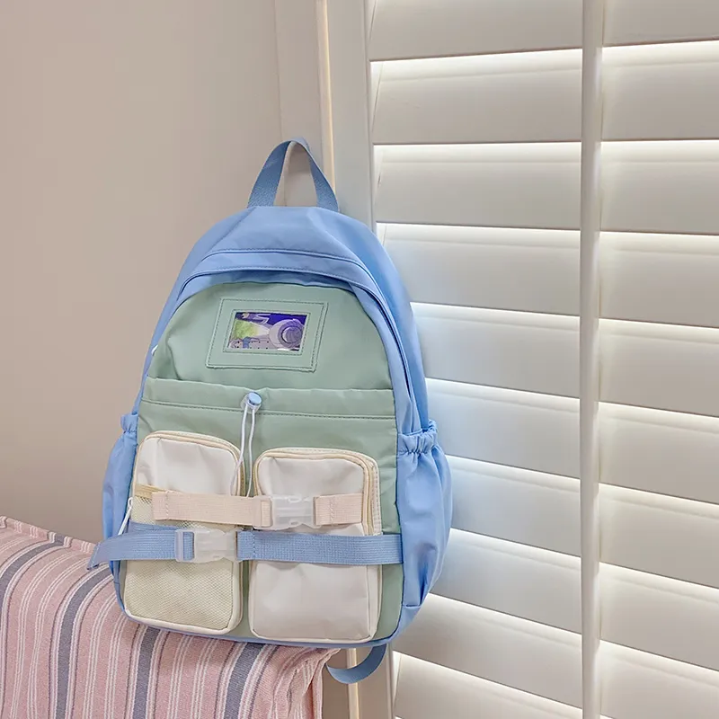 Yalu Nylon Backpack Unisex Multicolor-4