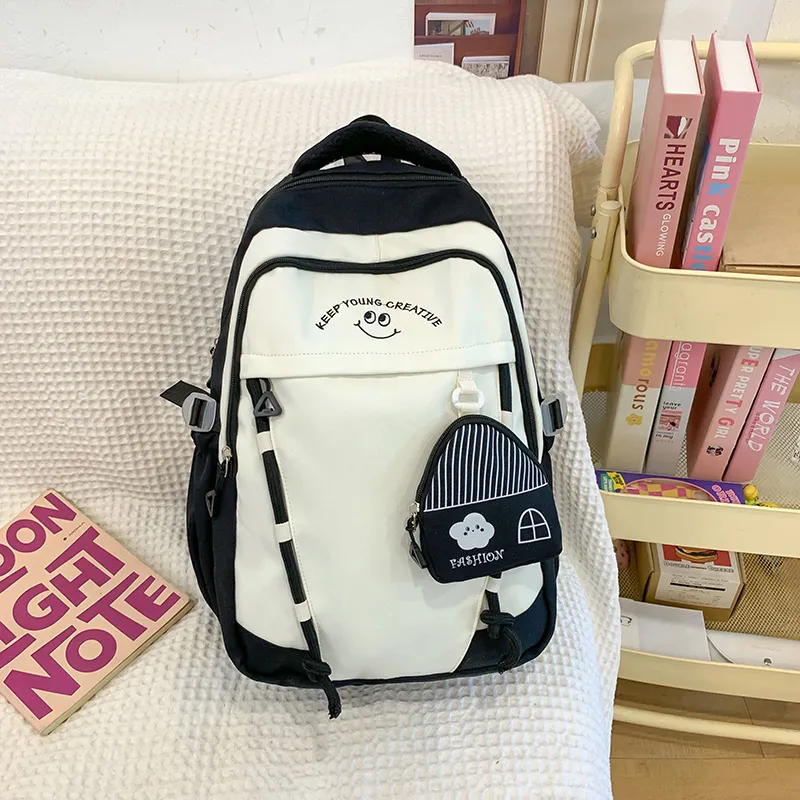 Yalu Nylon Backpack Unisex Multicolor-13