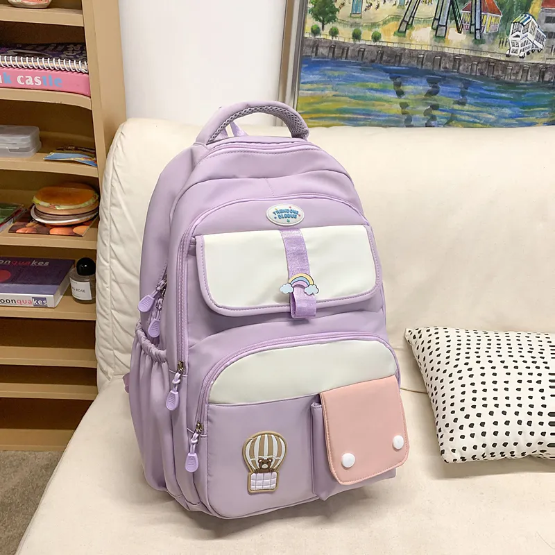 Yalu Nylon Backpack Unisex Multicolor-7