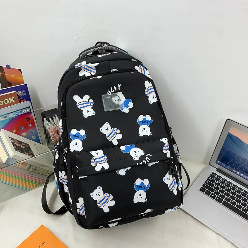 Yalu Nylon Backpack Unisex Multicolor-11