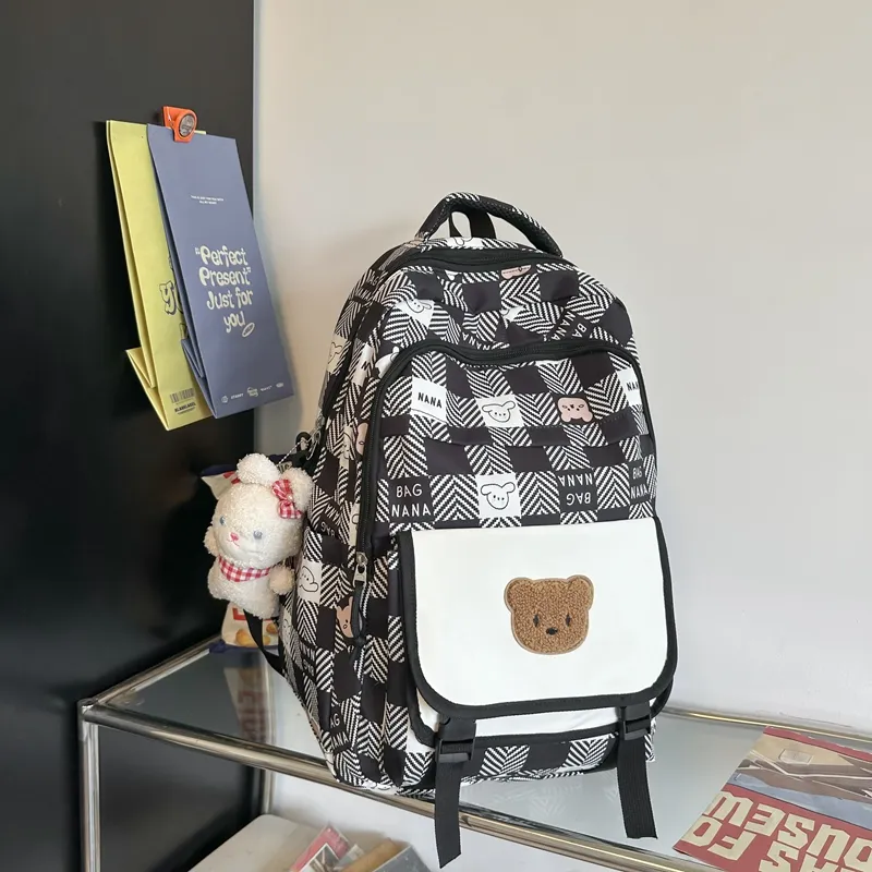 Yalu Nylon Backpack Unisex Multicolor-11