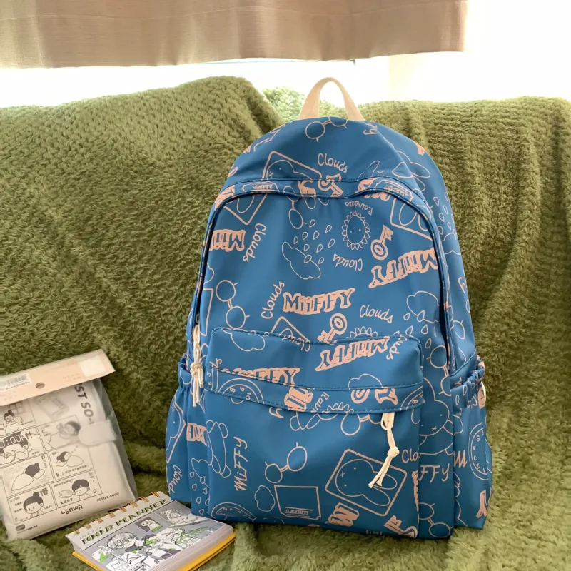 Yalu Nylon Backpack Unisex Multicolor-8