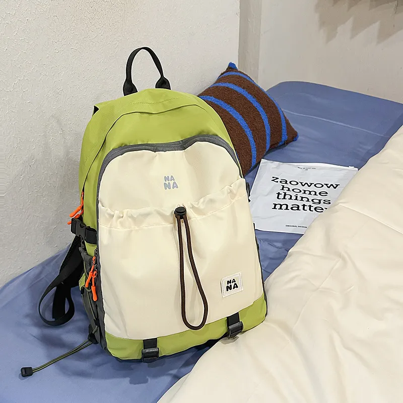 Yalu Nylon Backpack Unisex Multicolor-4