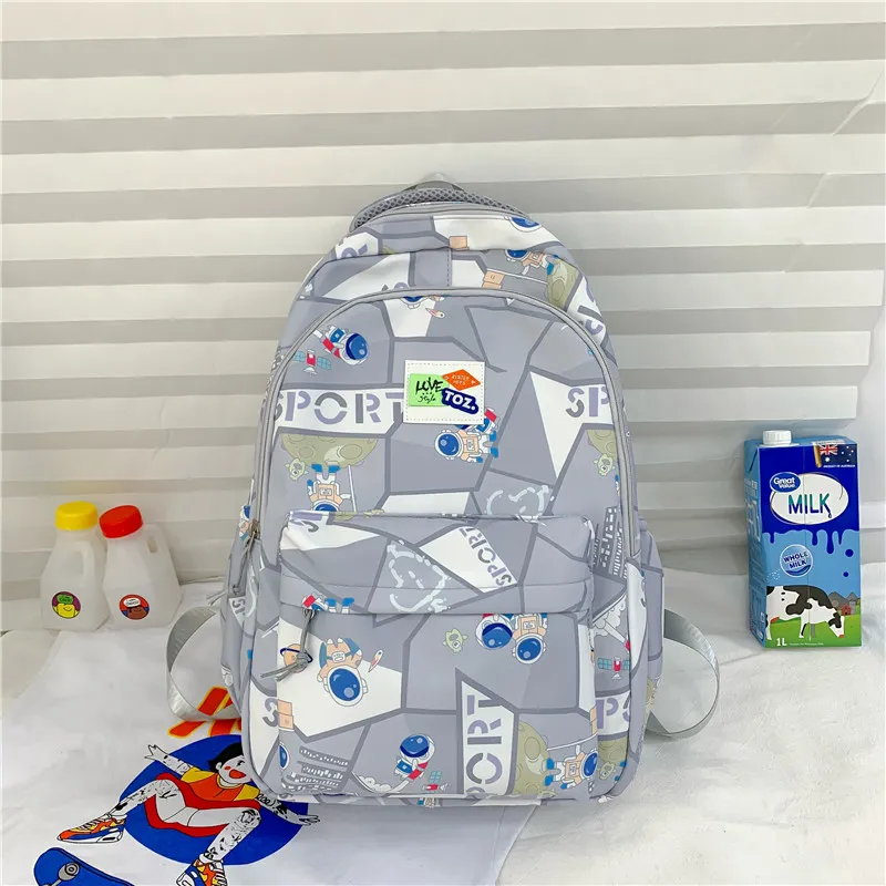 Yalu Nylon Backpack Regular Unisex Multicolor-7