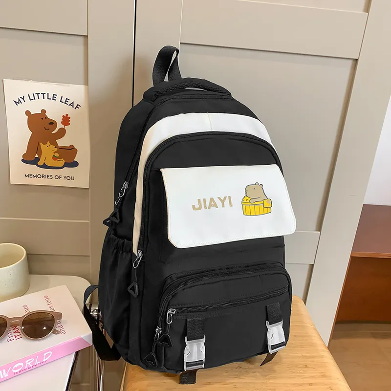 Yalu Nylon Backpack Unisex Multicolor-16