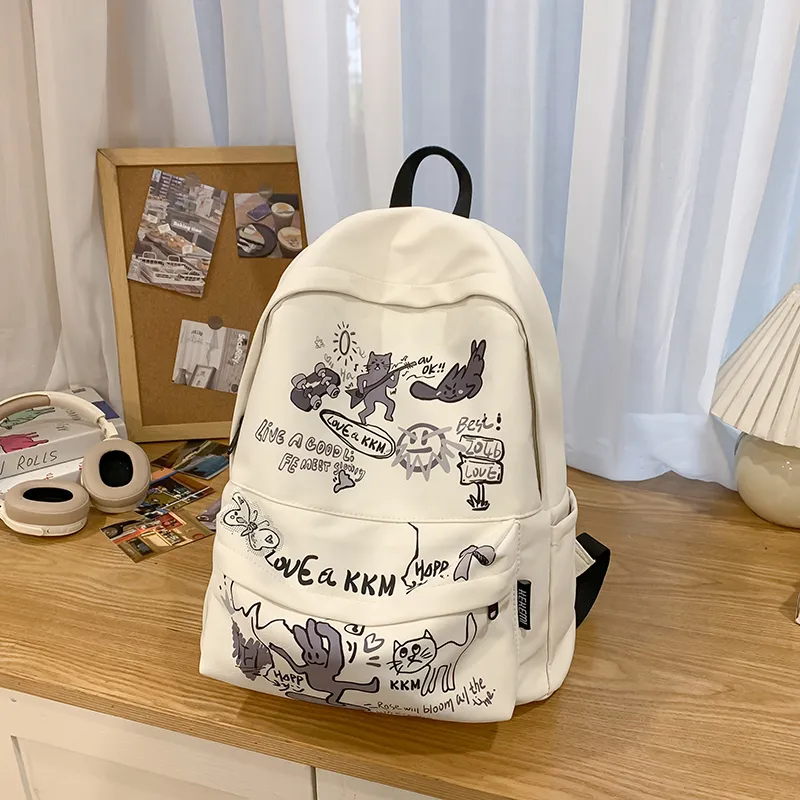 Yalu Nylon Backpack Unisex Multicolor-2
