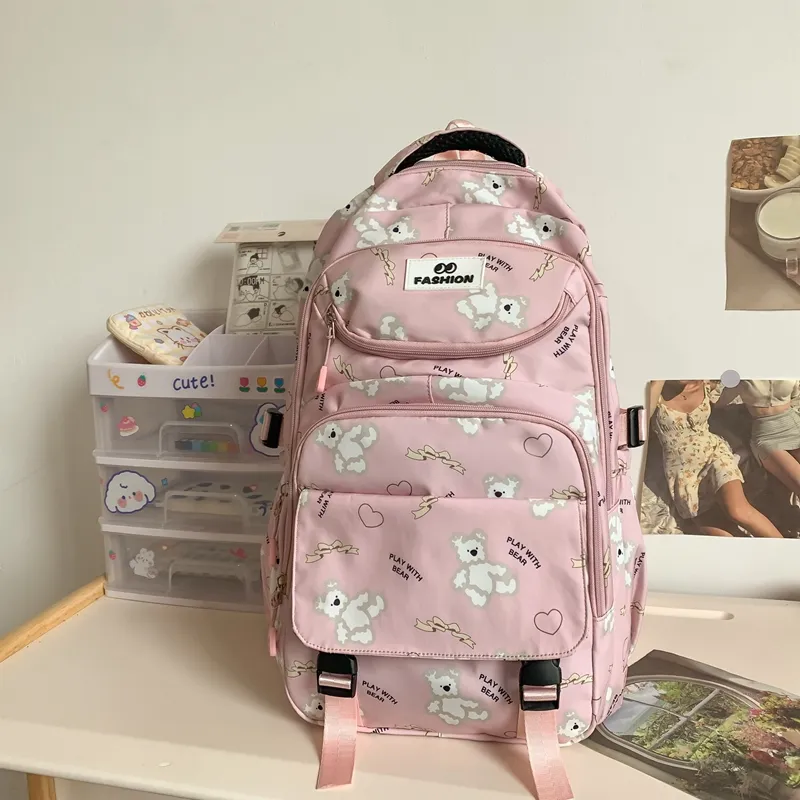 Yalu Nylon Backpack Regular Unisex Multicolor-8