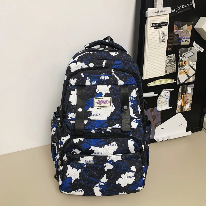 Yalu Nylon Backpack Unisex Multicolor-14