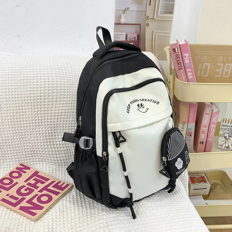 Yalu Nylon Backpack Unisex Multicolor-14