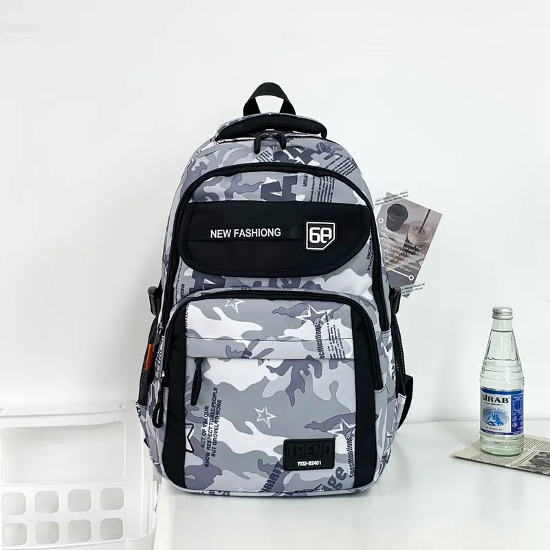 Yalu Nylon Backpack Unisex Multicolor-7