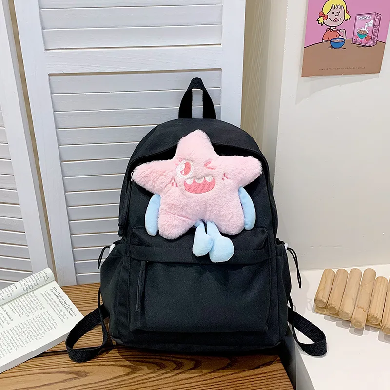 Yalu Nylon Backpack Regular Unisex Multicolor-10