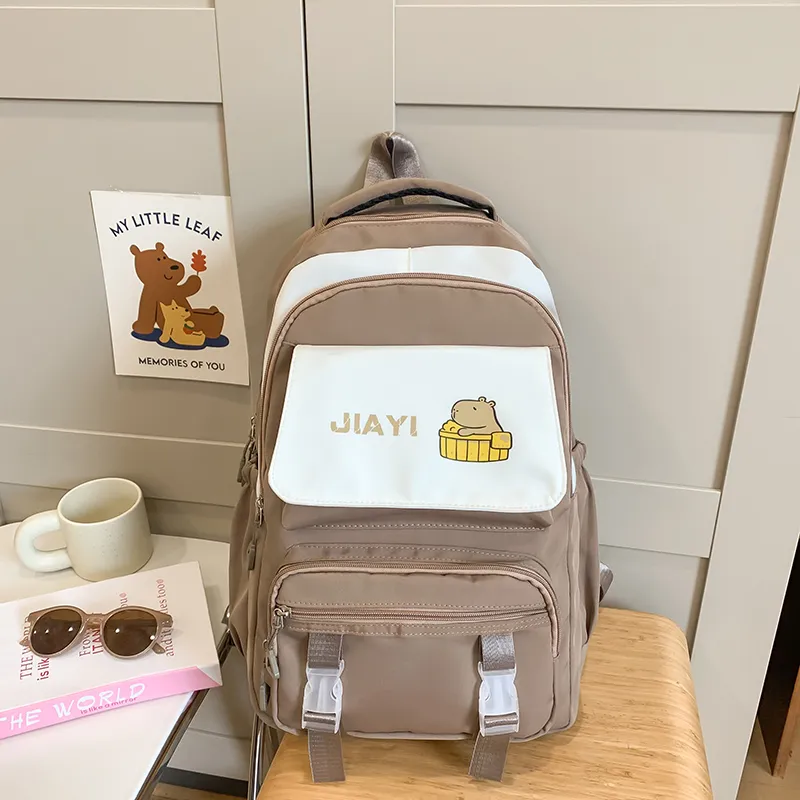 Yalu Nylon Backpack Unisex Multicolor-14