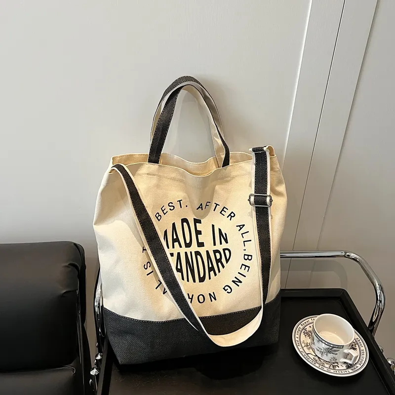 Yalu Canvas One Shoulder Handbag Unisex Multicolor-1