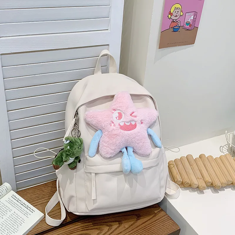 Yalu Nylon Backpack Regular Unisex Multicolor-5