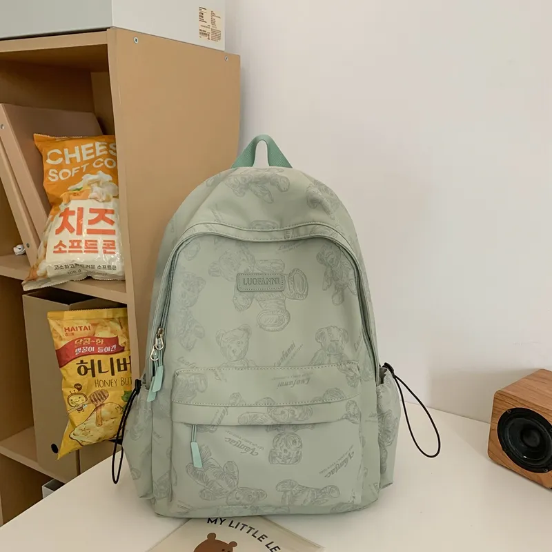 Yalu Nylon Backpack Unisex Multicolor-8