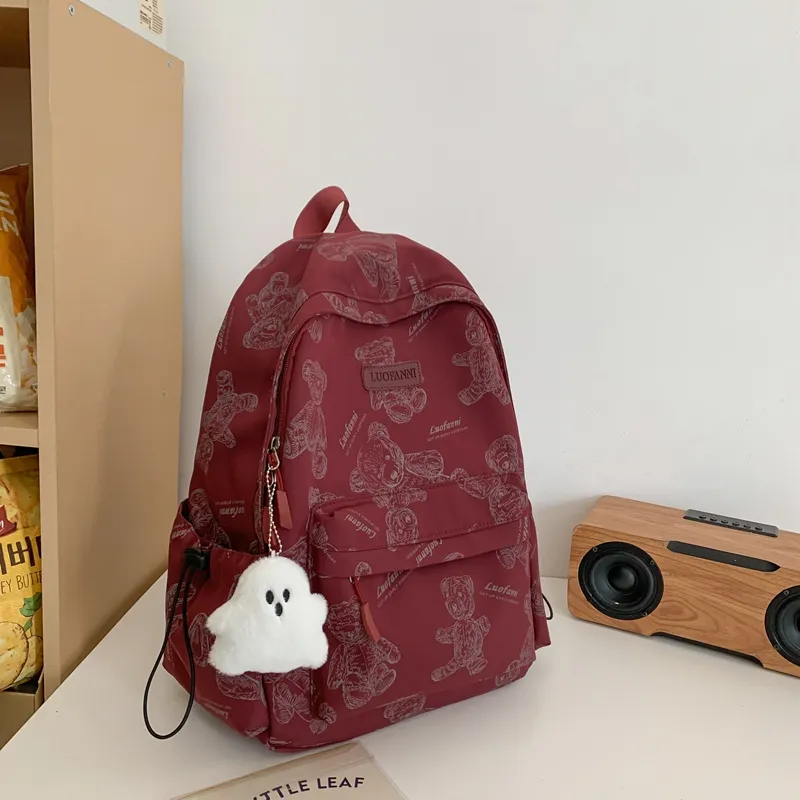 Yalu Nylon Backpack Unisex Multicolor-10