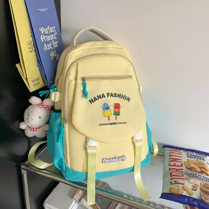 Yalu Nylon Backpack Unisex Multicolor-4