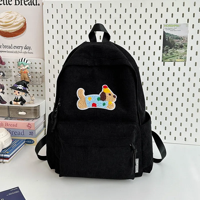 Yalu Corduroy Backpack Women's Multicolor-8