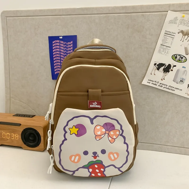 Yalu Nylon Backpack Unisex Multicolor-5