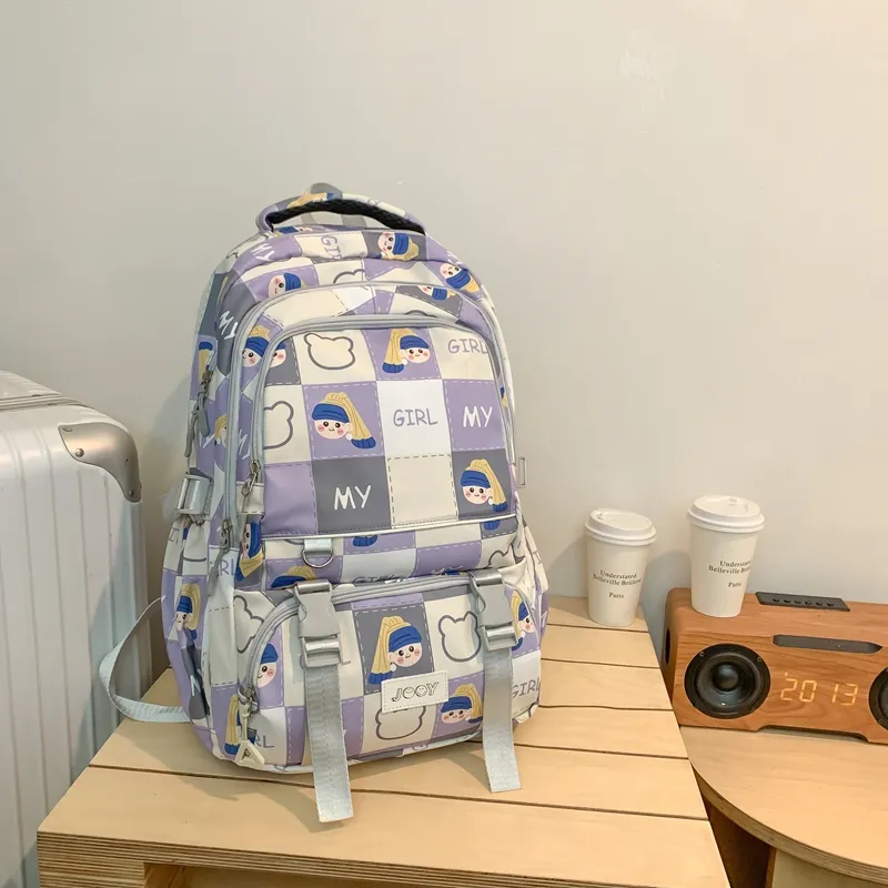Yalu Nylon Backpack Unisex Multicolor-10