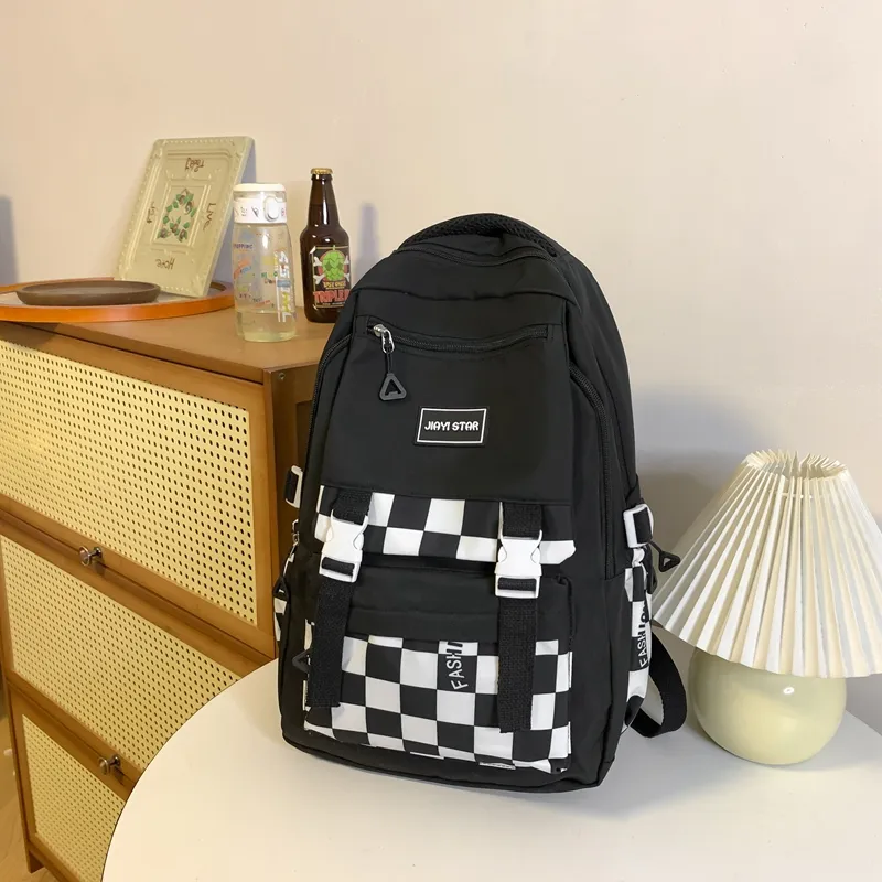 Yalu Nylon Backpack Unisex Multicolor-14