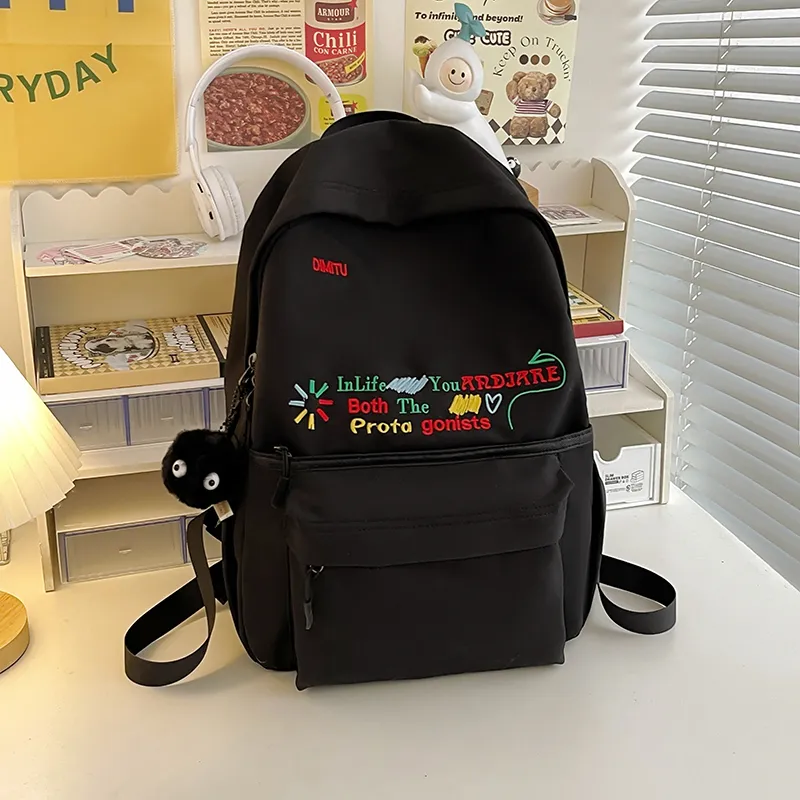 Yalu Nylon Backpack Regular Unisex Multicolor-10