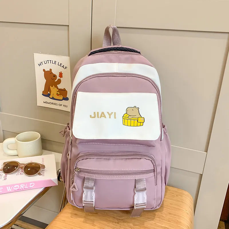 Yalu Nylon Backpack Unisex Multicolor-11
