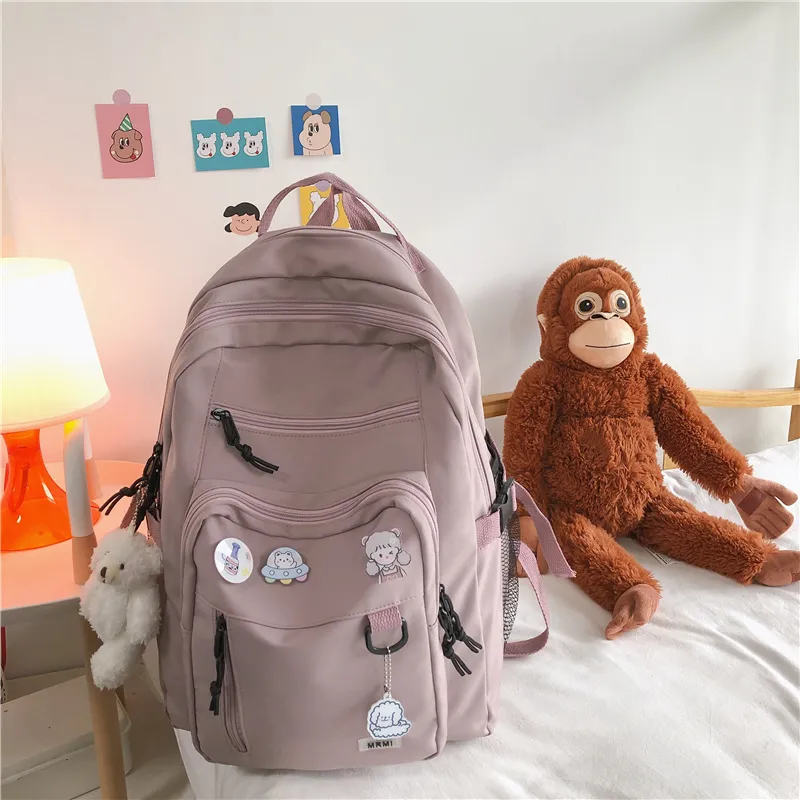 Yalu Nylon Backpack Unisex Multicolor-7
