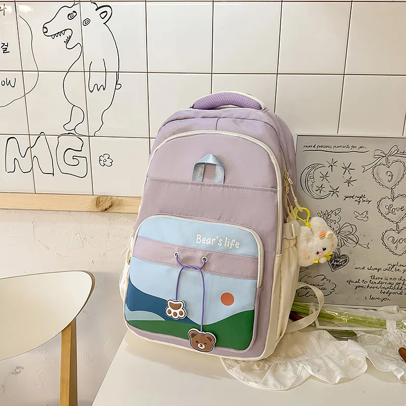 Yalu Nylon Backpack Women's Multicolor-13