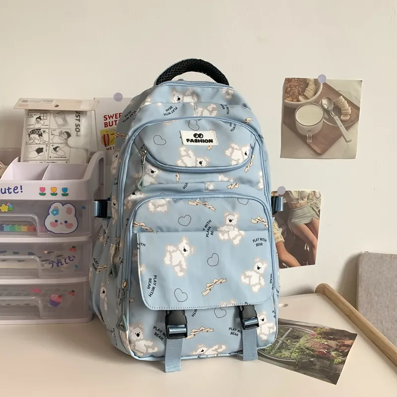 Yalu Nylon Backpack Regular Unisex Multicolor-1