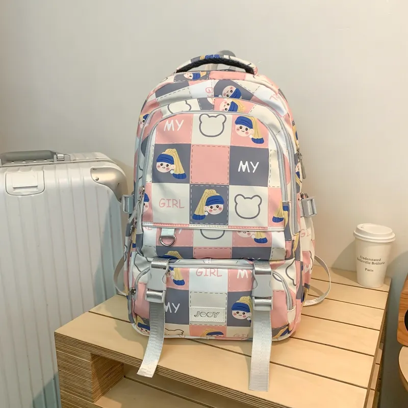 Yalu Nylon Backpack Unisex Multicolor-8