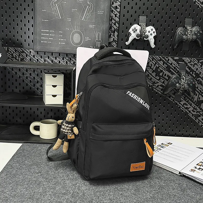Yalu Nylon Backpack Regular Unisex Multicolor-1