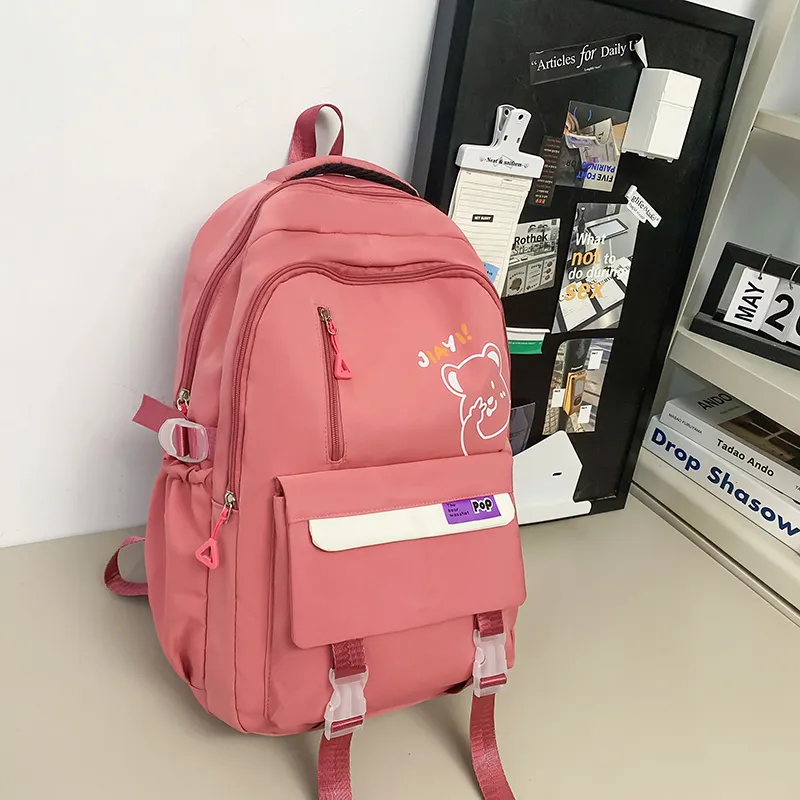 Yalu Nylon Backpack Unisex Multicolor-17