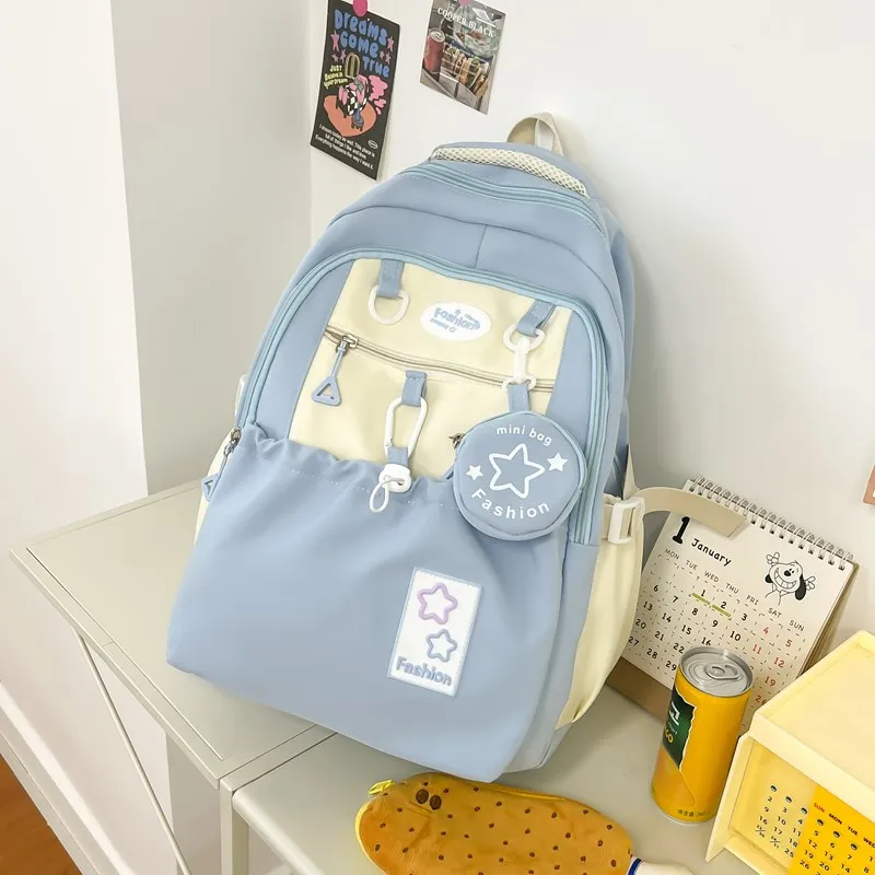 Yalu Nylon Backpack Unisex Multicolor-7