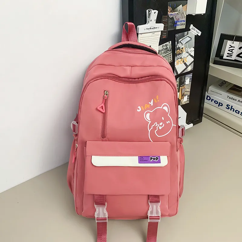 Yalu Nylon Backpack Unisex Multicolor-16