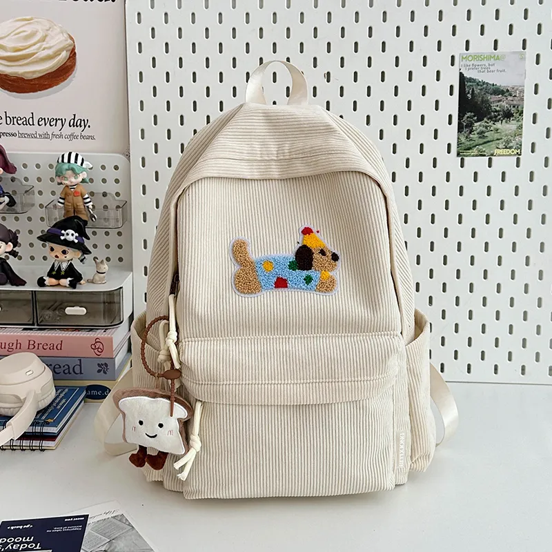 Yalu Corduroy Backpack Women's Multicolor-1